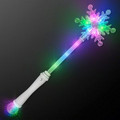 LED Snowflake Rainbow Party Wands - Blank